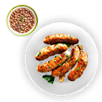 Jumbo Sausage (2) With Beans 