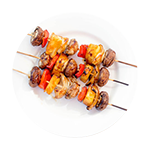 Chicken & Mushroom Kebab 